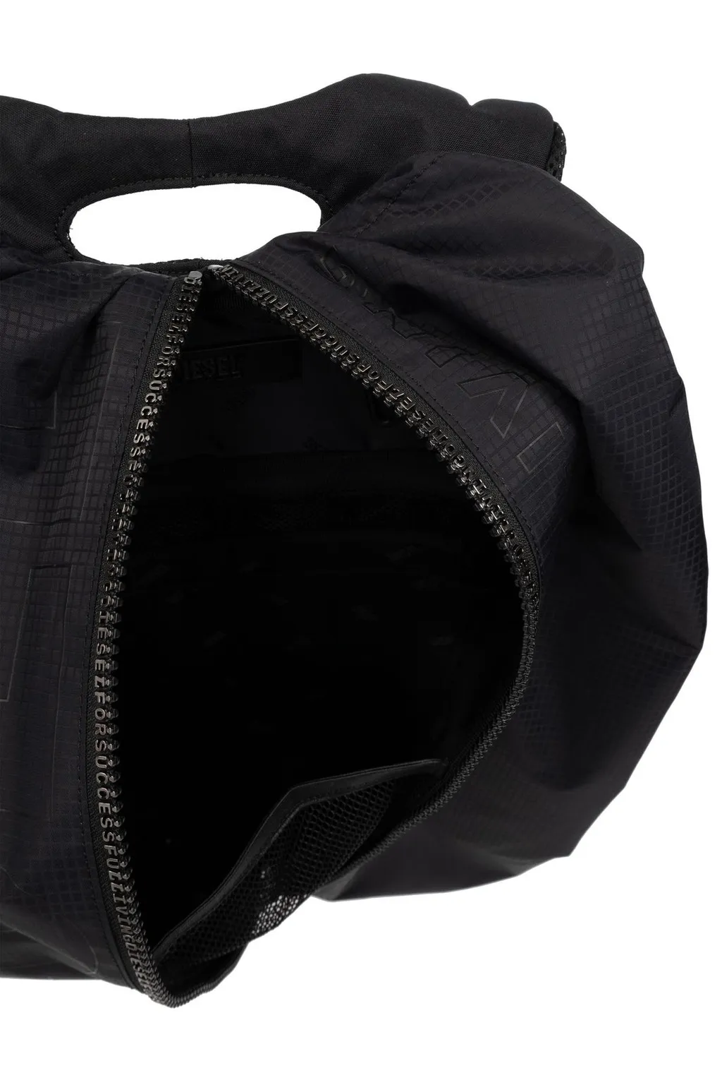 Diesel Zip-D Ripstop Logo Printed Backpack