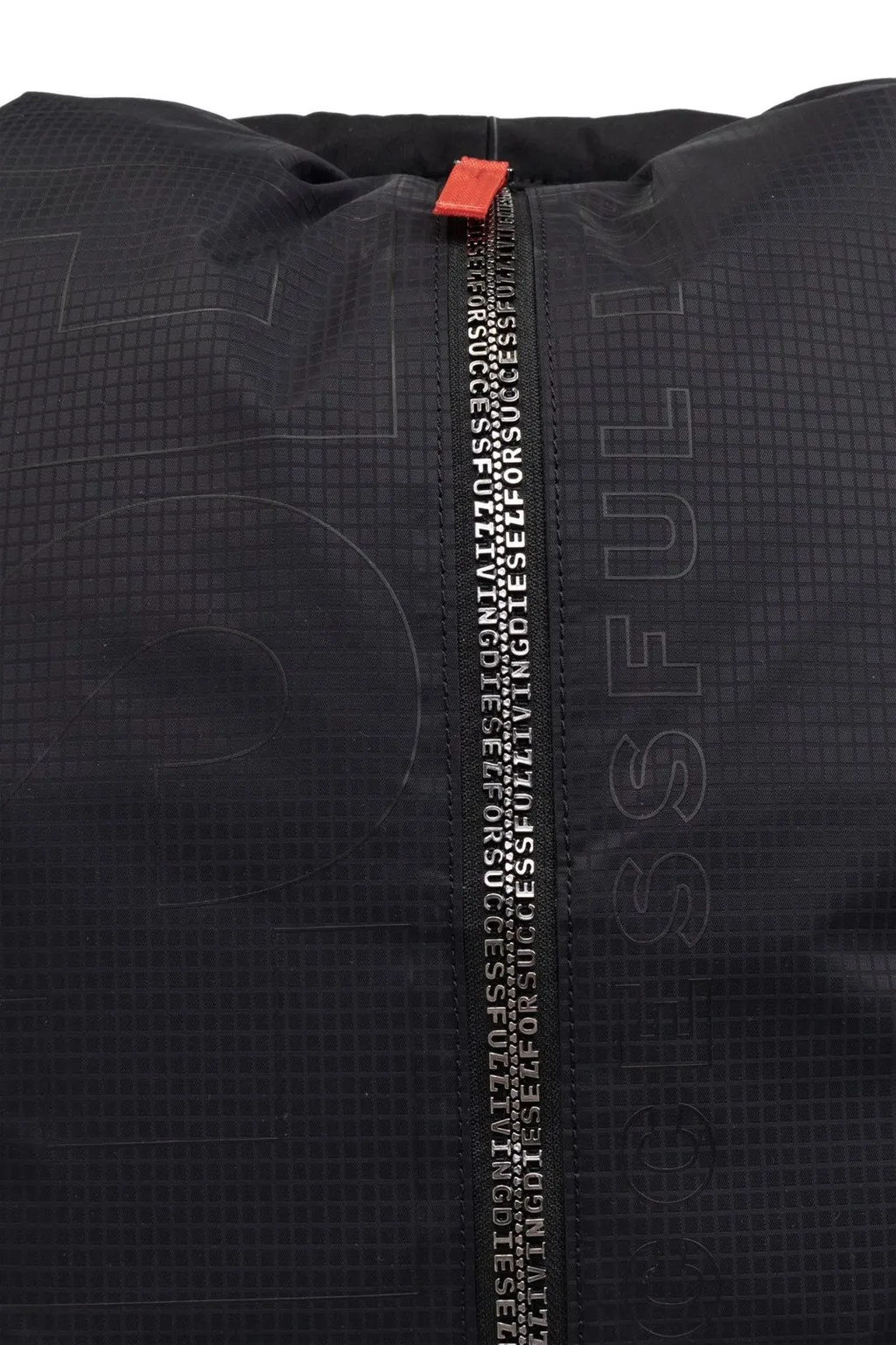 Diesel Zip-D Ripstop Logo Printed Backpack