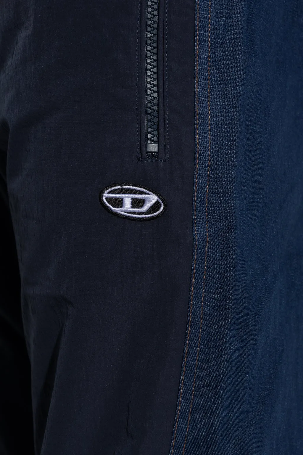 Diesel P-Bright Logo Patch Colour-Block Track Pants