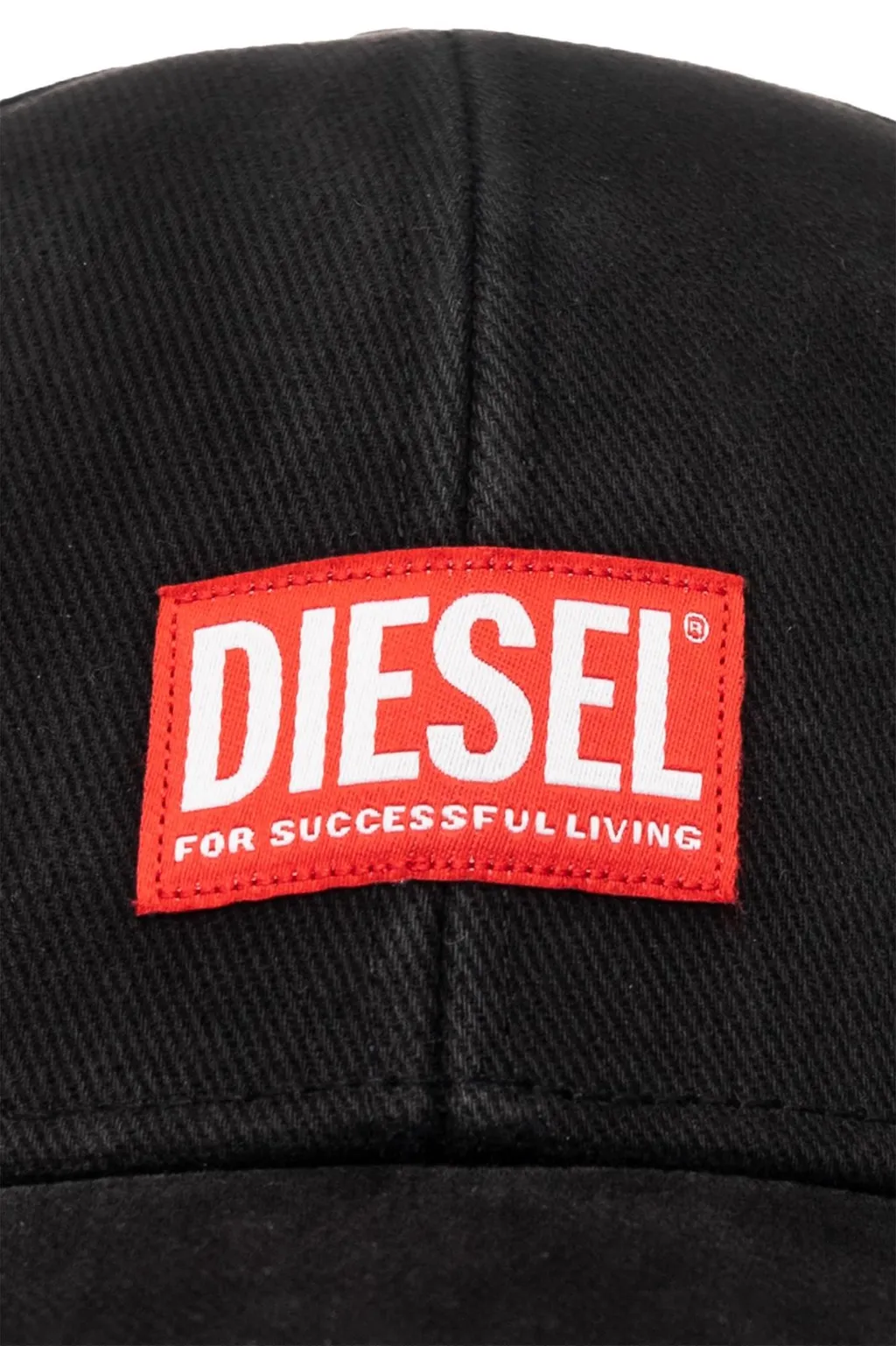 Diesel Corry-Jacq-Wash Logo-Patch Baseball Cap