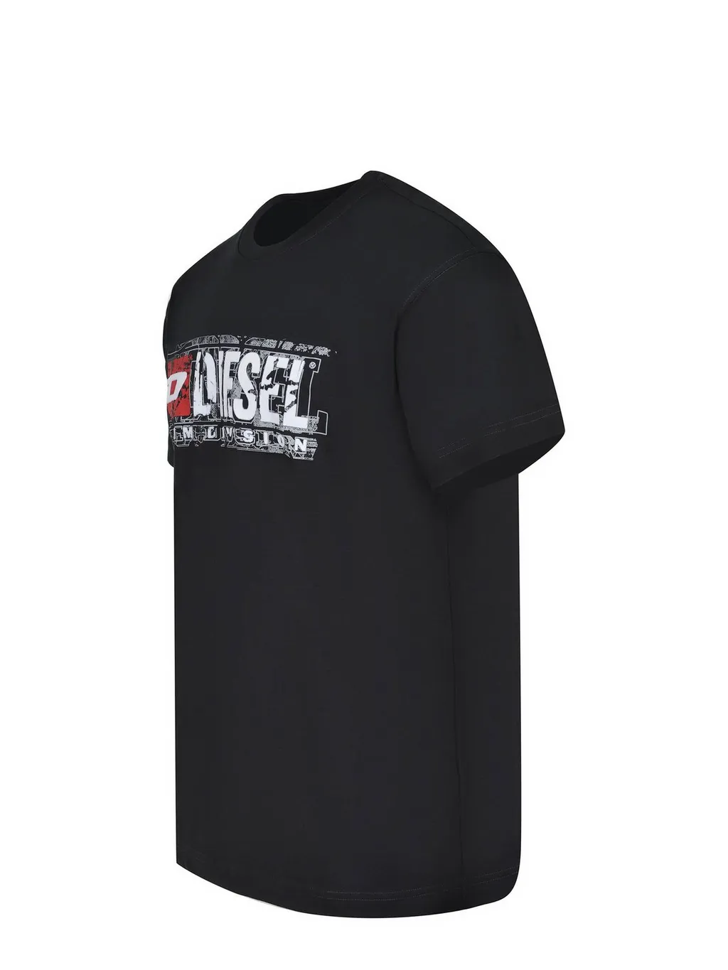 Diesel Logo Printed Distressed T-Shirt