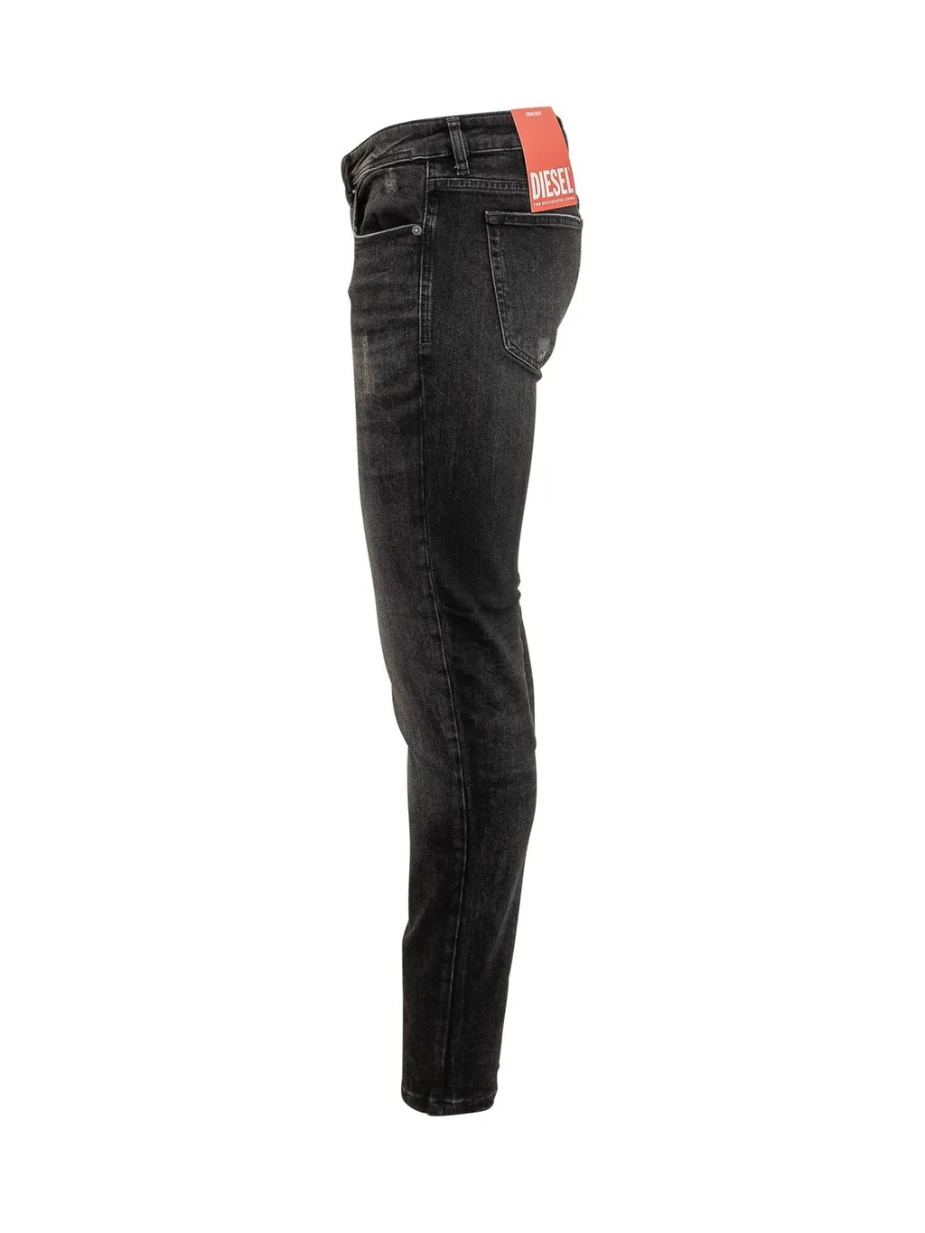 Diesel Logo-Patch Distressed Jeans