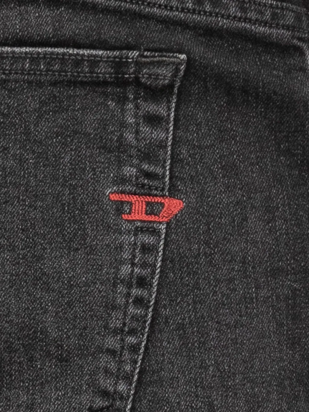Diesel Logo-Patch Distressed Jeans