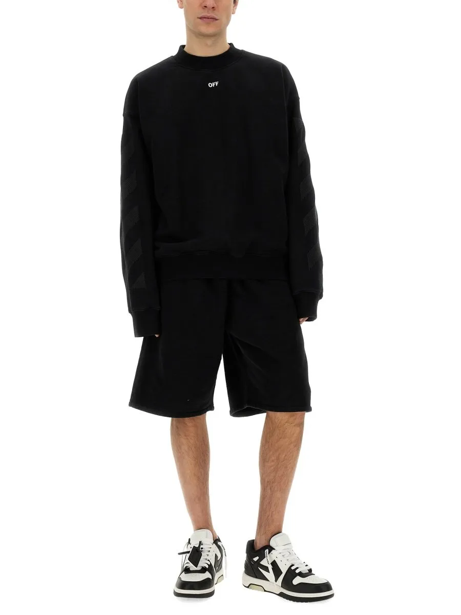 Off-White Logo Embroidered Crewneck Sweatshirt