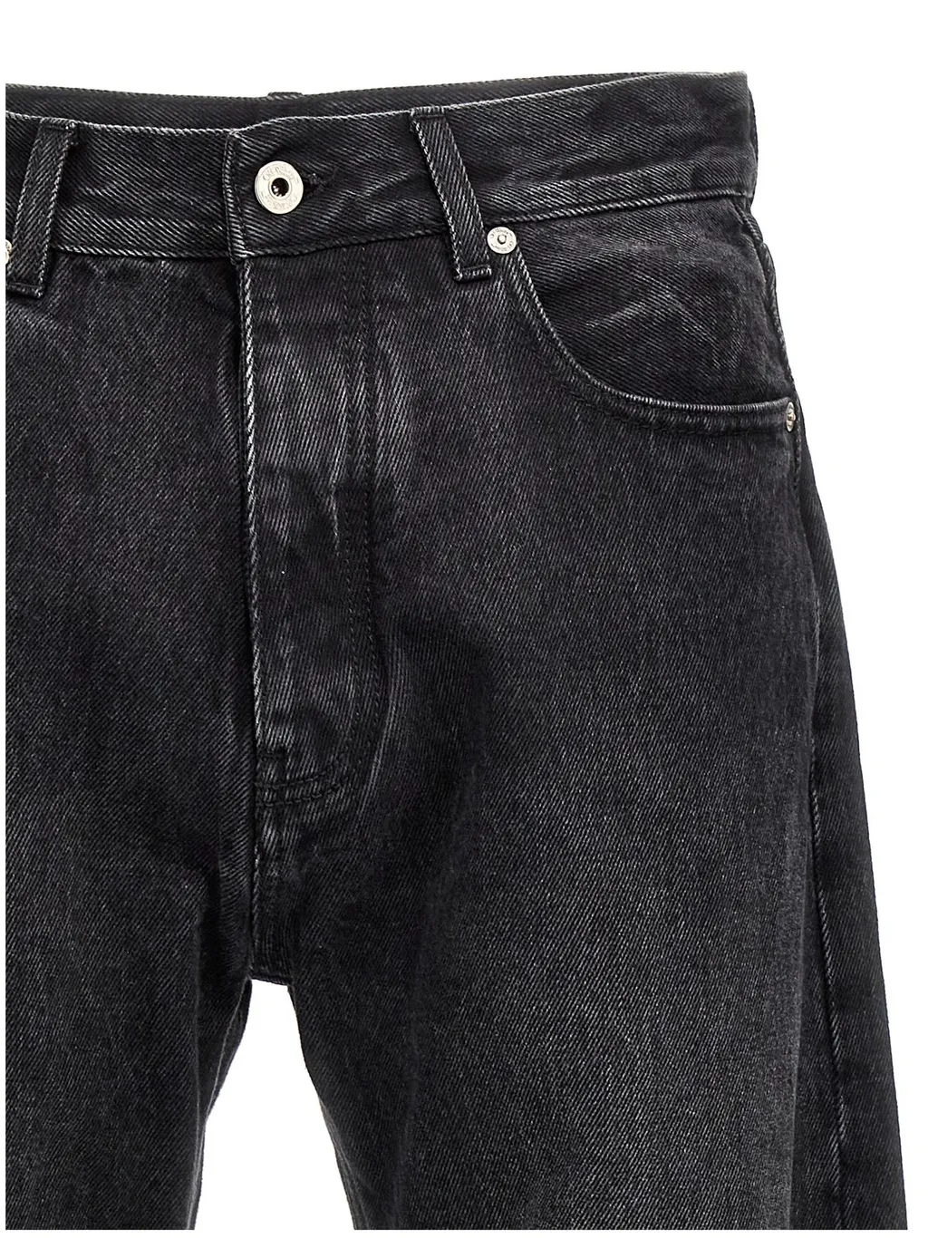 Off-White Logo Patch Straight Leg Jeans