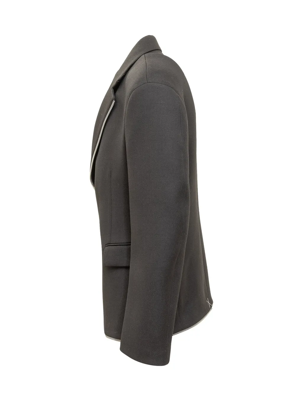 Off-White Zip-Trim Long-Sleeved Blazer