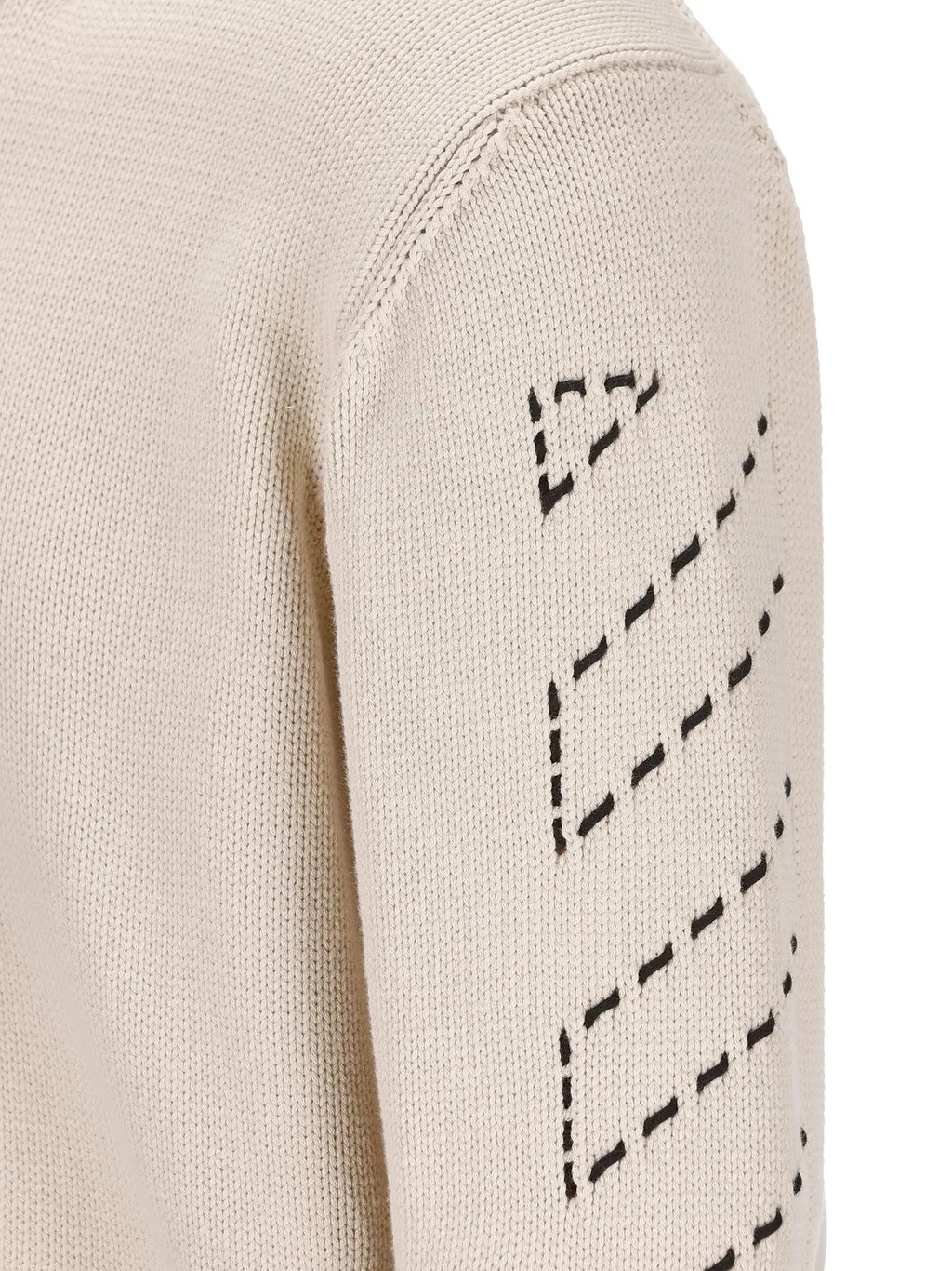 Off-White Arrows Motif Crewneck Knitted Jumper