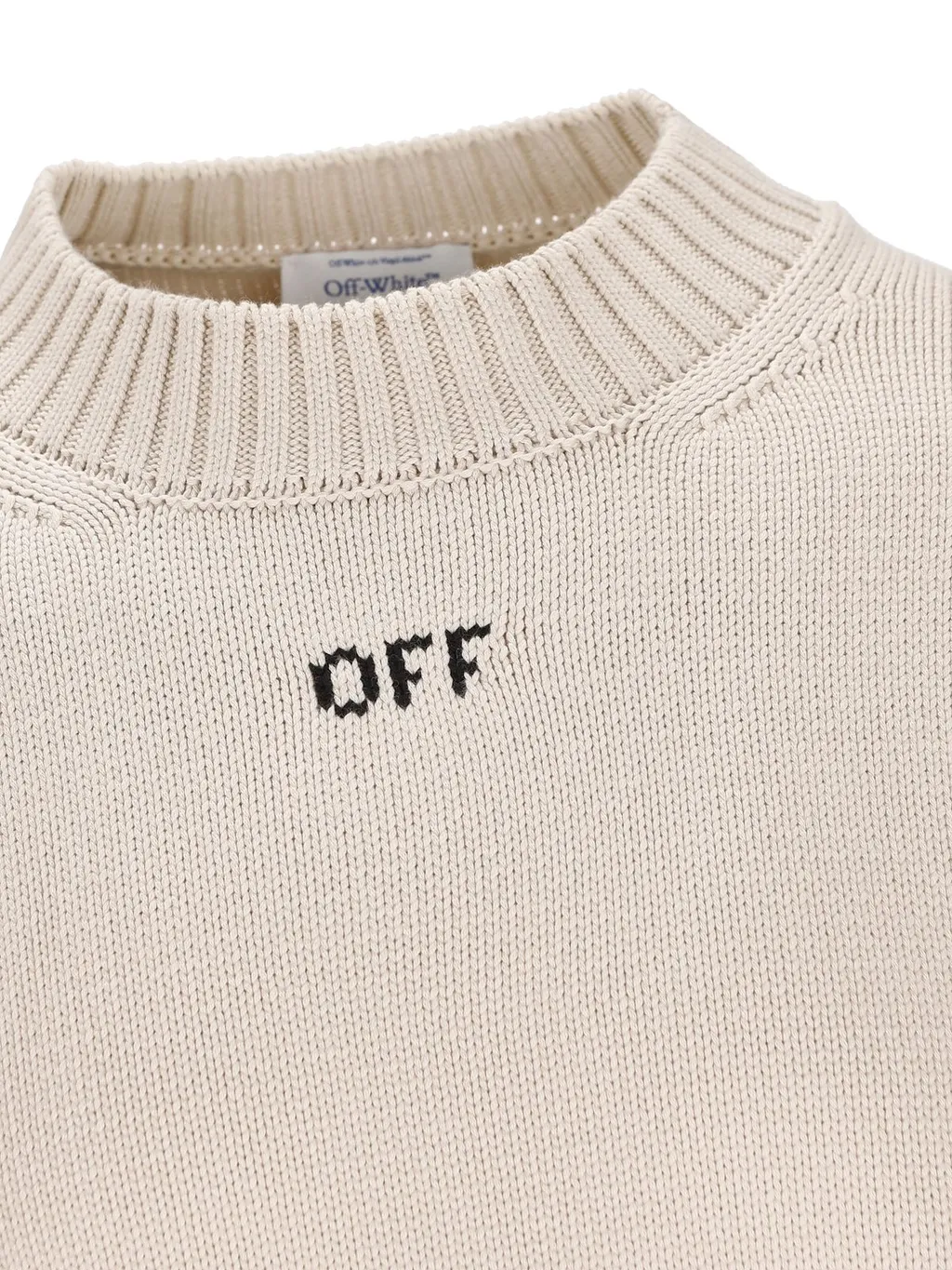 Off-White Arrows Motif Crewneck Knitted Jumper