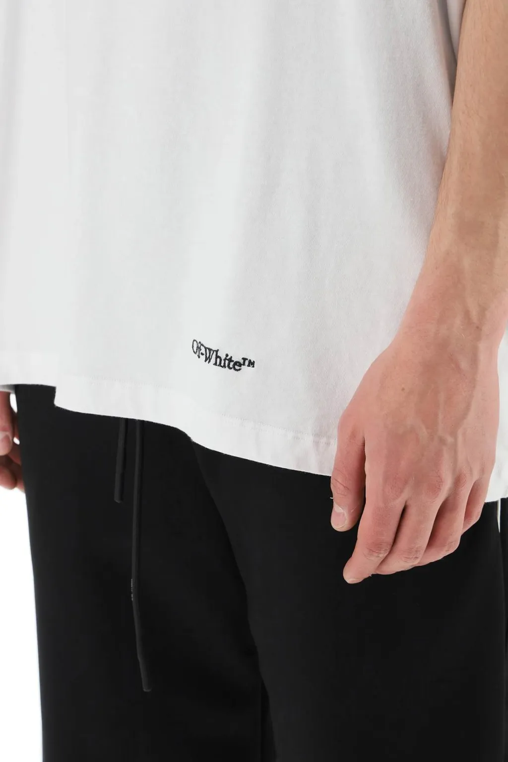 Off-White Scribble Diag Printed Crewneck T-Shirt