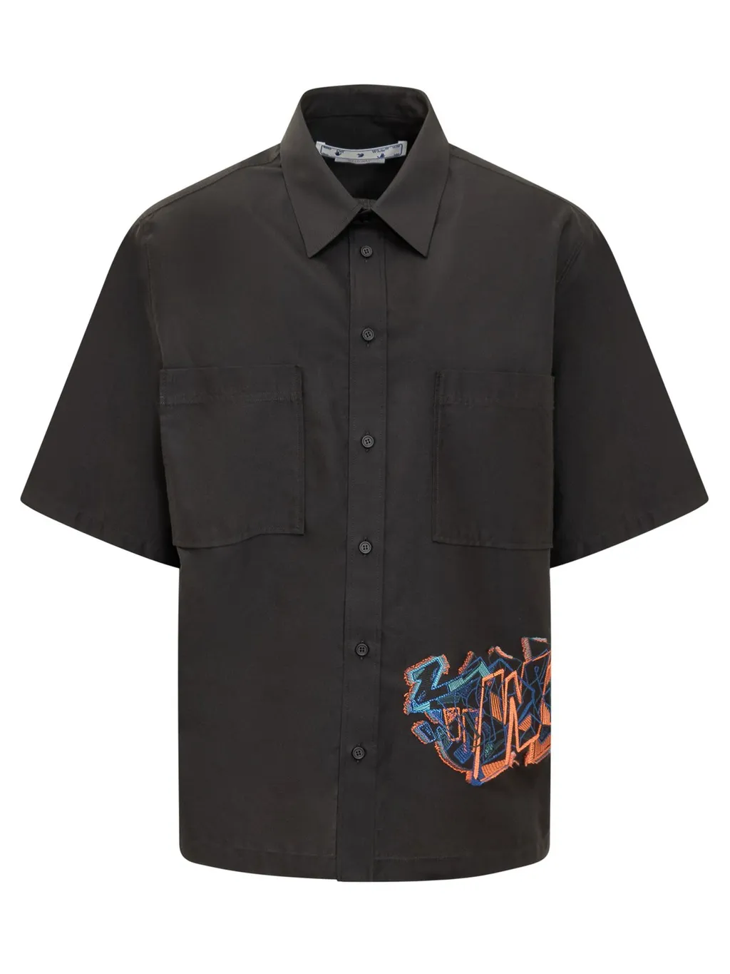 Off-White Buttoned Short-Sleeved Shirt