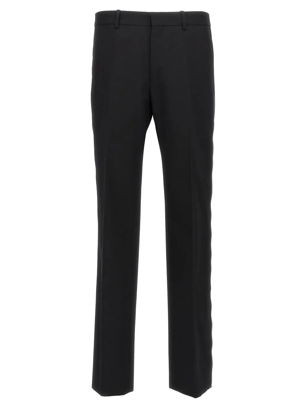 Off-White High Waist Straight Leg Pants