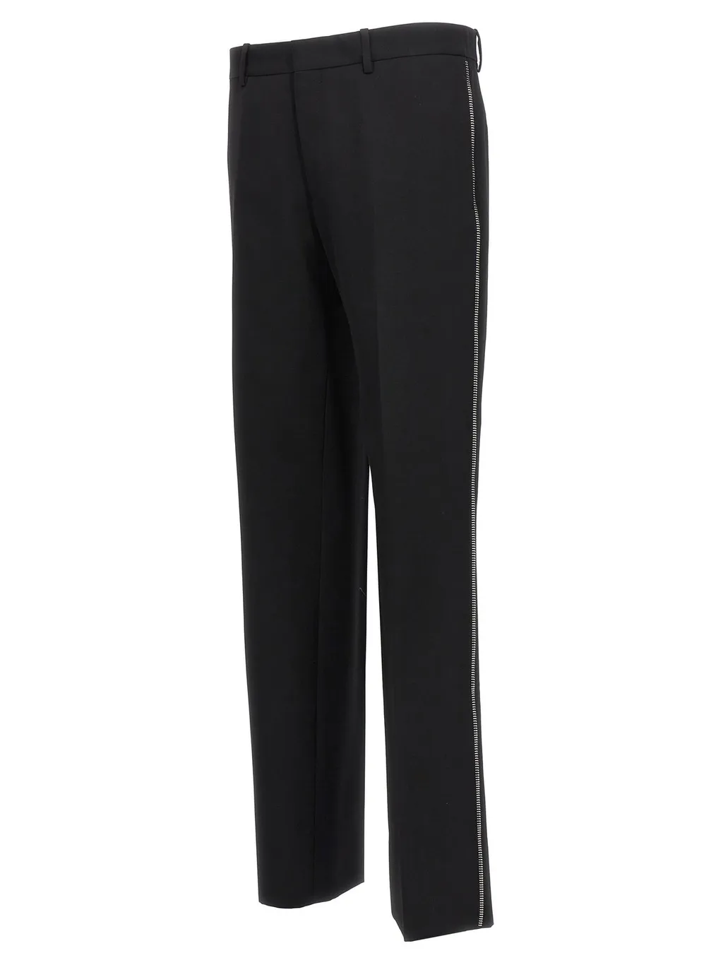 Off-White High Waist Straight Leg Pants