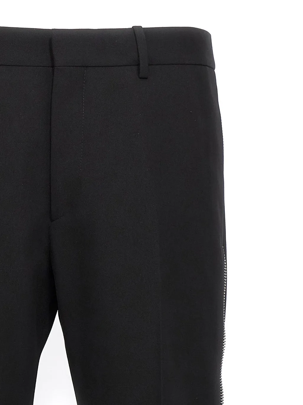 Off-White High Waist Straight Leg Pants