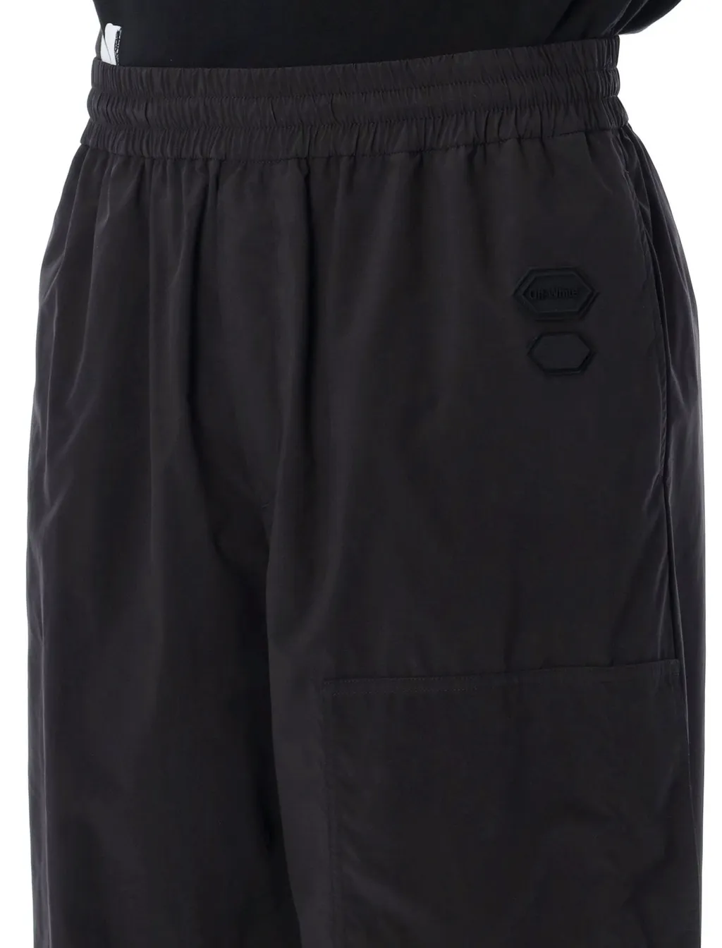 Off-White High Waist Wide Leg Trousers