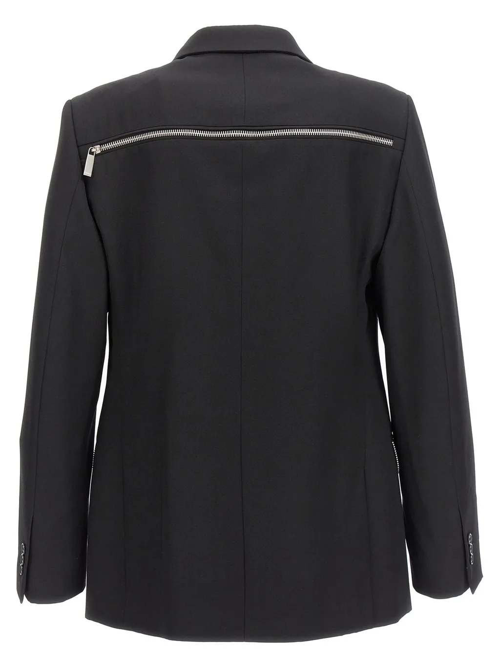 Off-White Double-Breasted Long-Sleeved Blazer