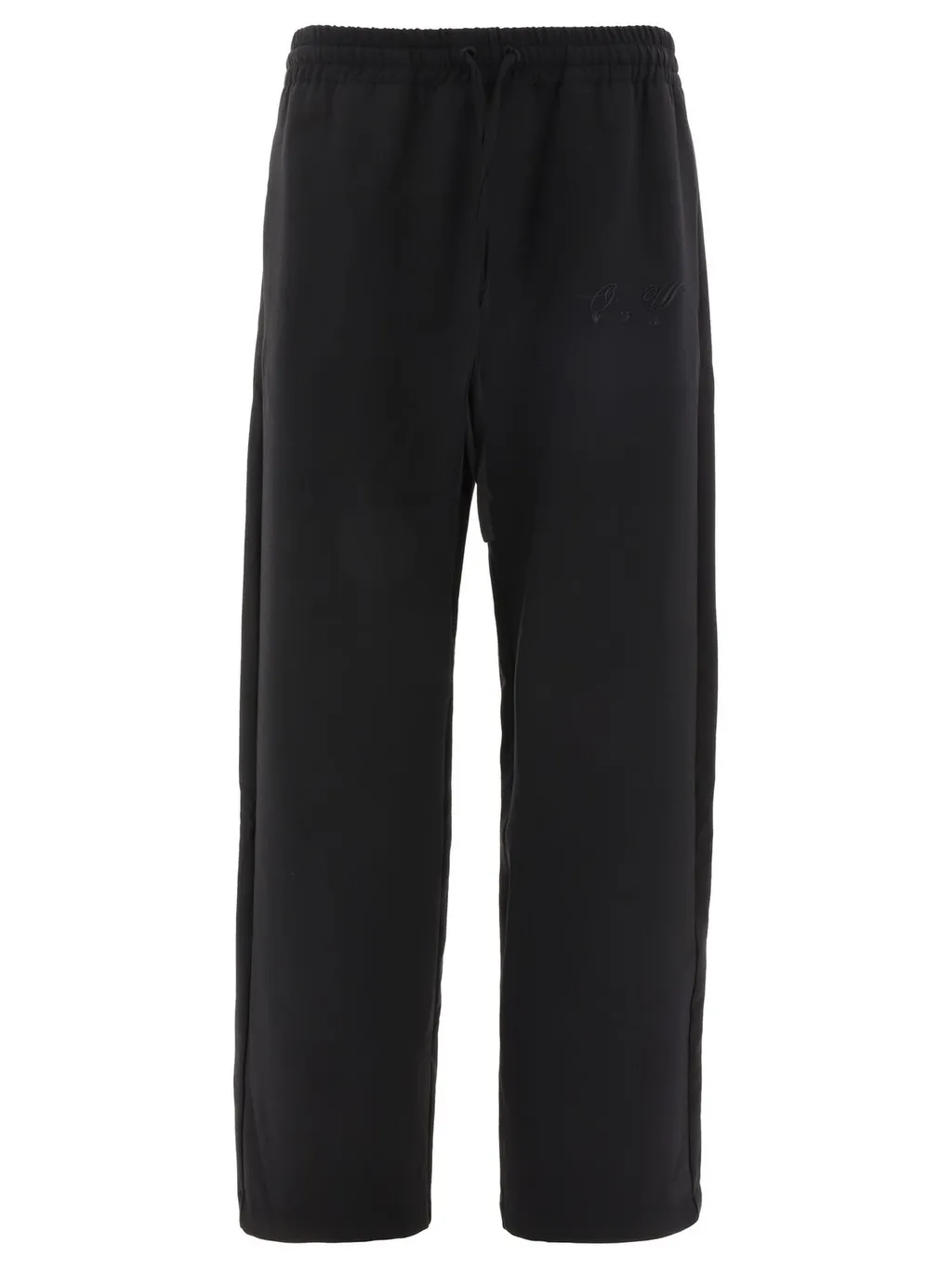 Off-White High Waisted Straight Leg Trousers