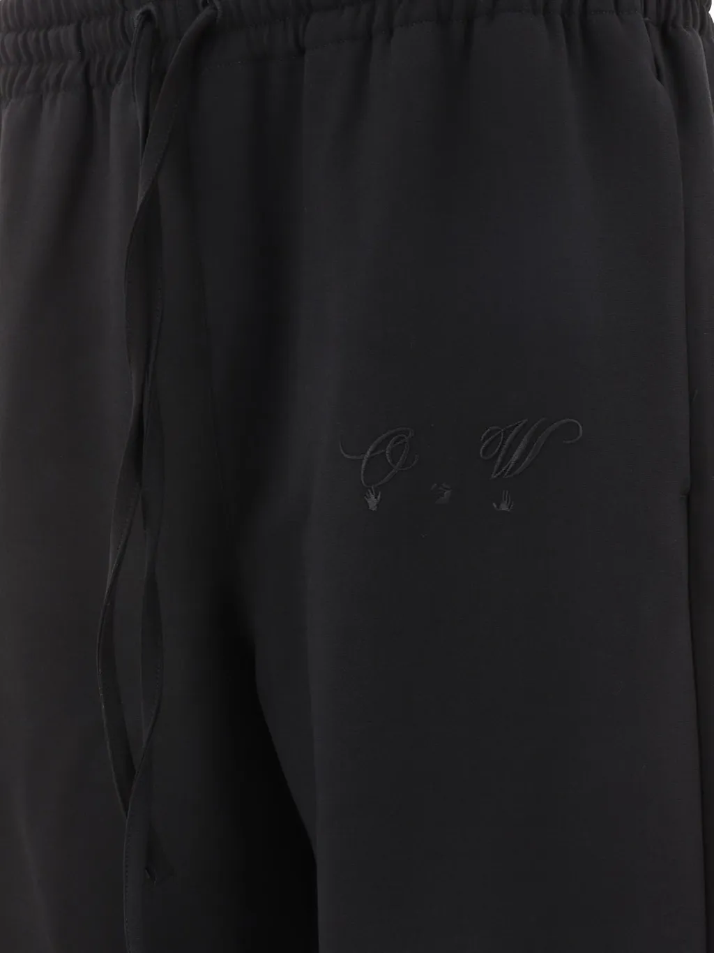Off-White High Waisted Straight Leg Trousers
