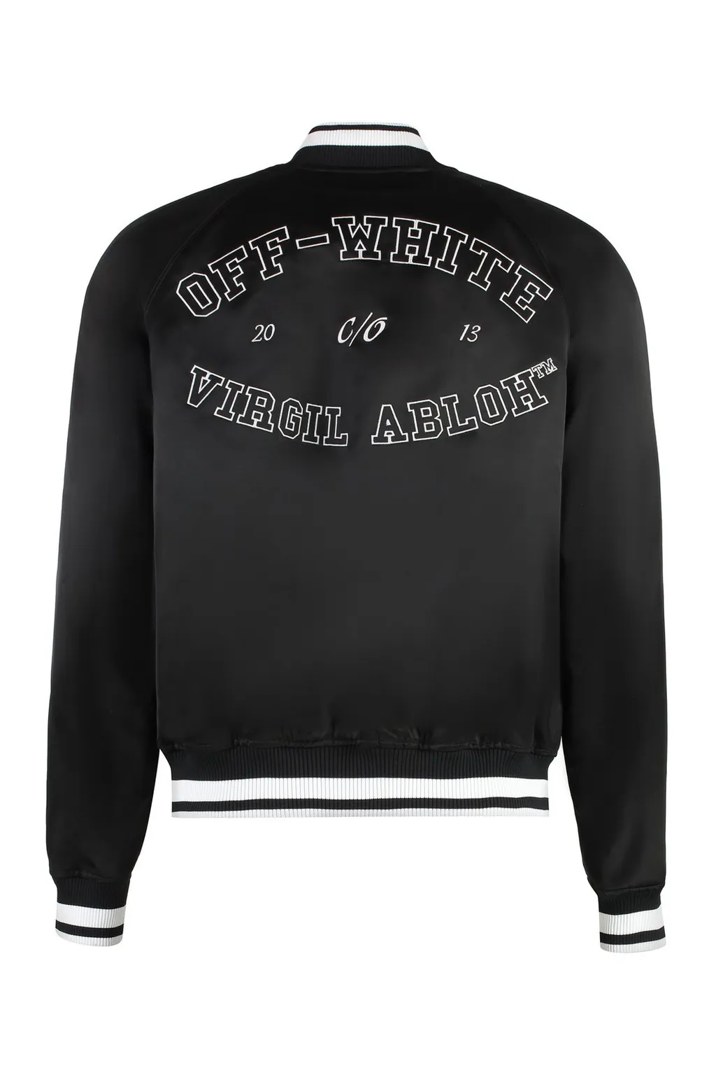 Off-White College Logo Embroidered Bomber Jacket