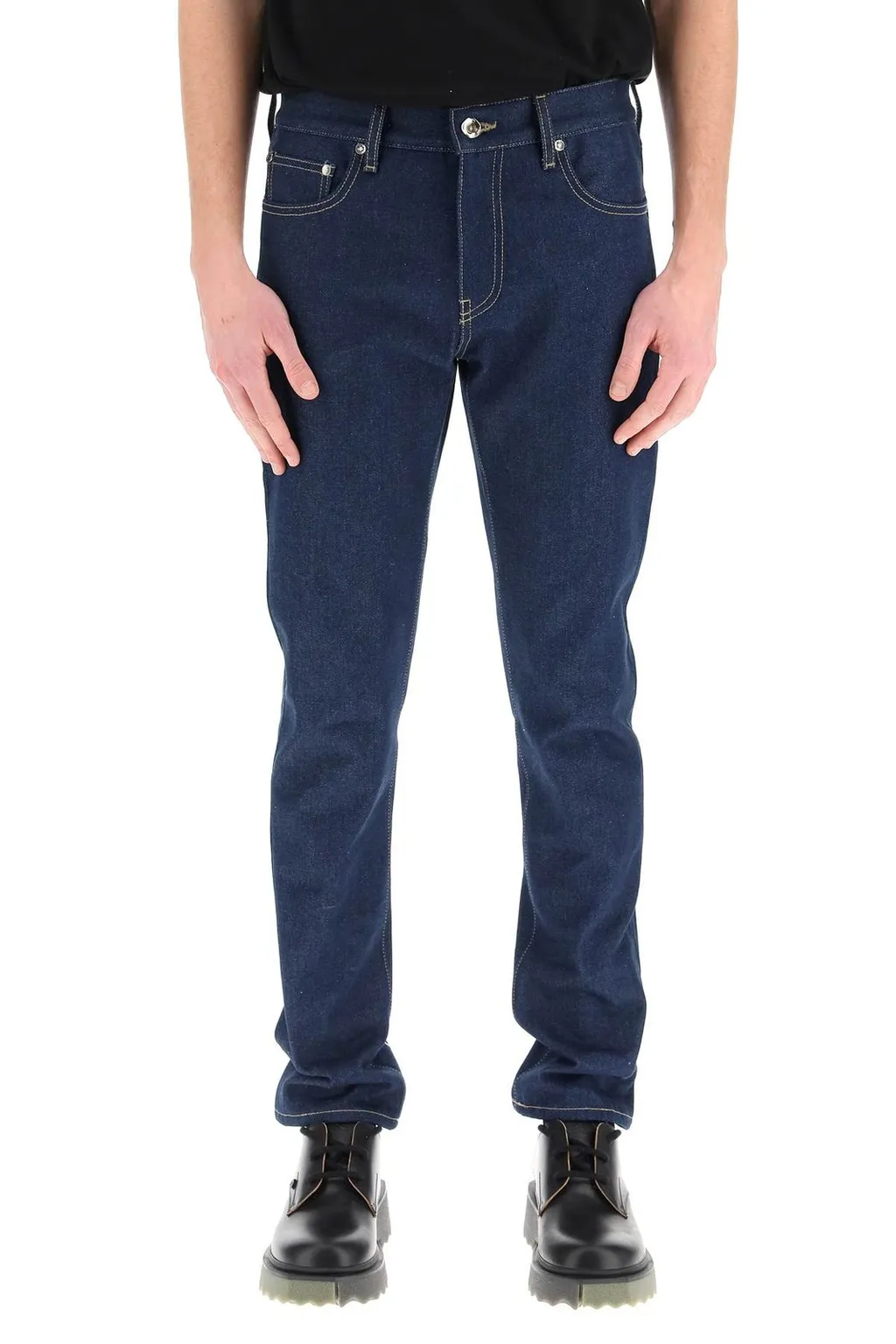 Off-White Diag Stripe Printed Skinny Jeans