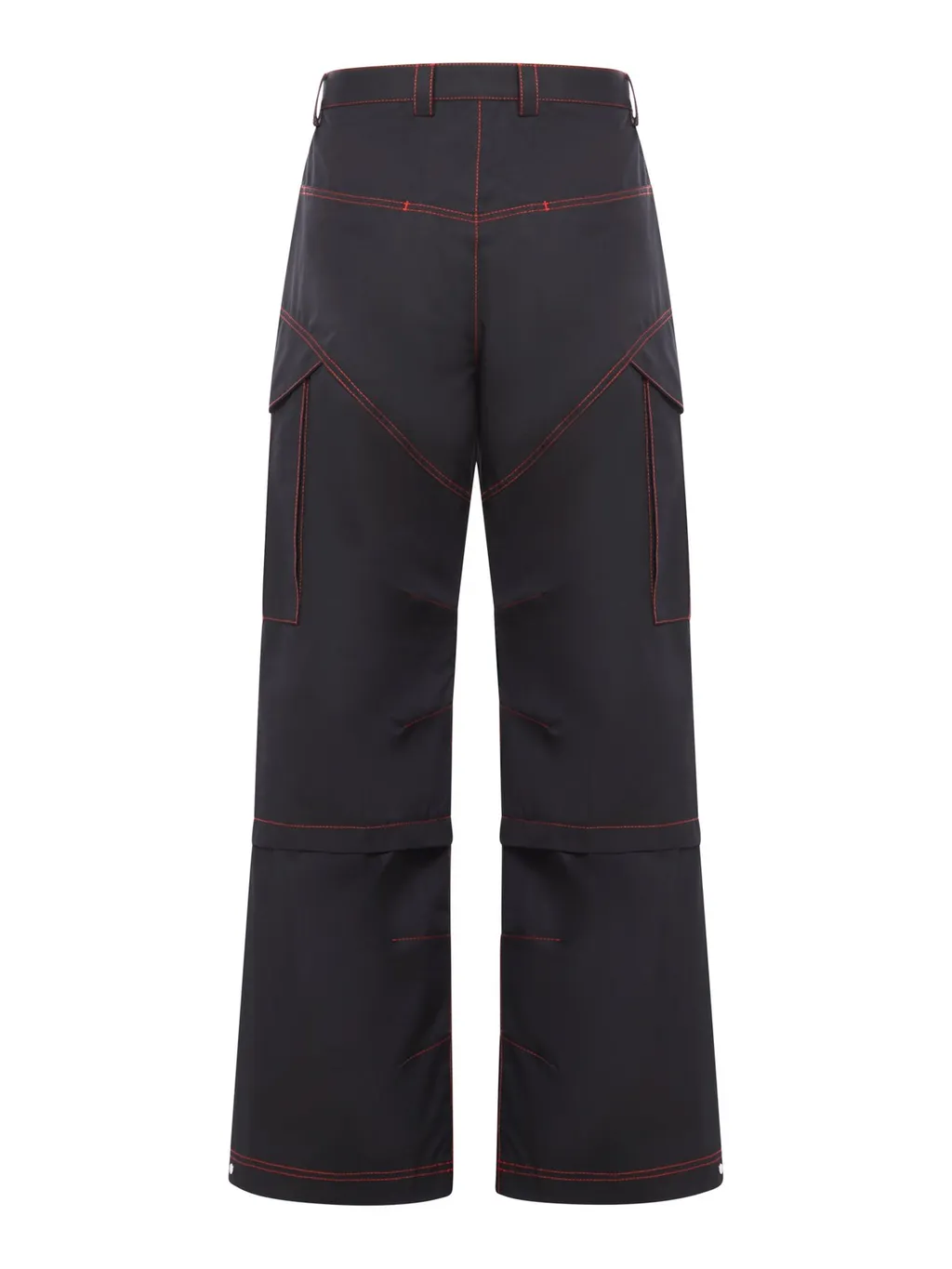 Off-White Button Detailed Wide Leg Pants