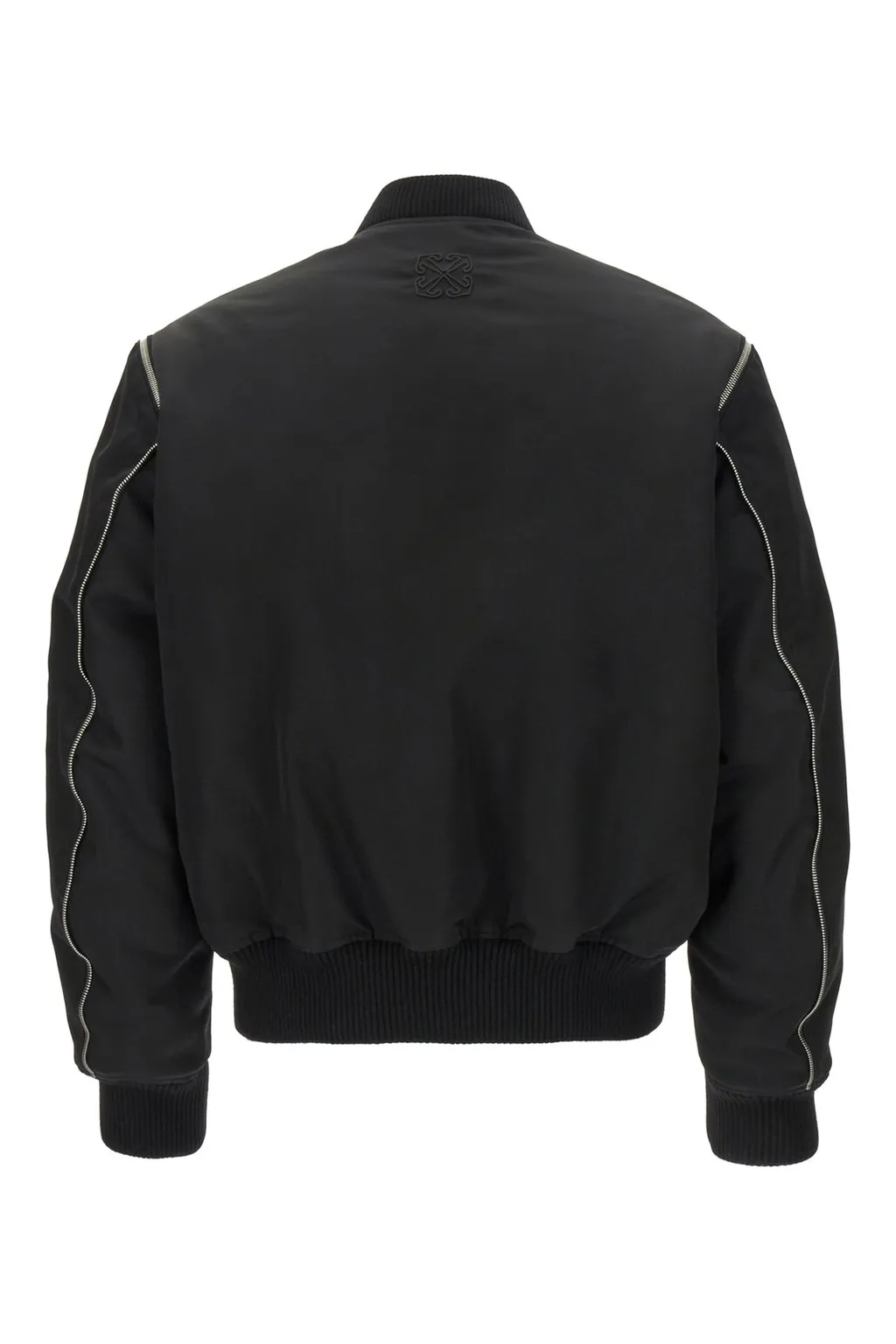 Off-White Zip-Up Long-Sleeved Jacket