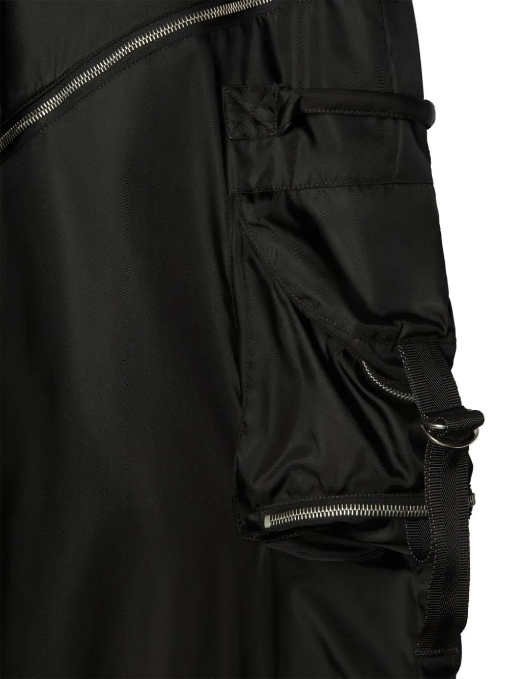 Off-White Zip Detailed Straight Leg Pants