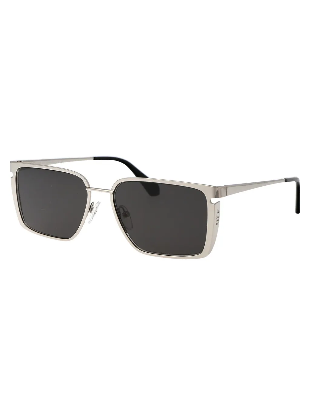 Off-White Rectangular Frame Sunglasses