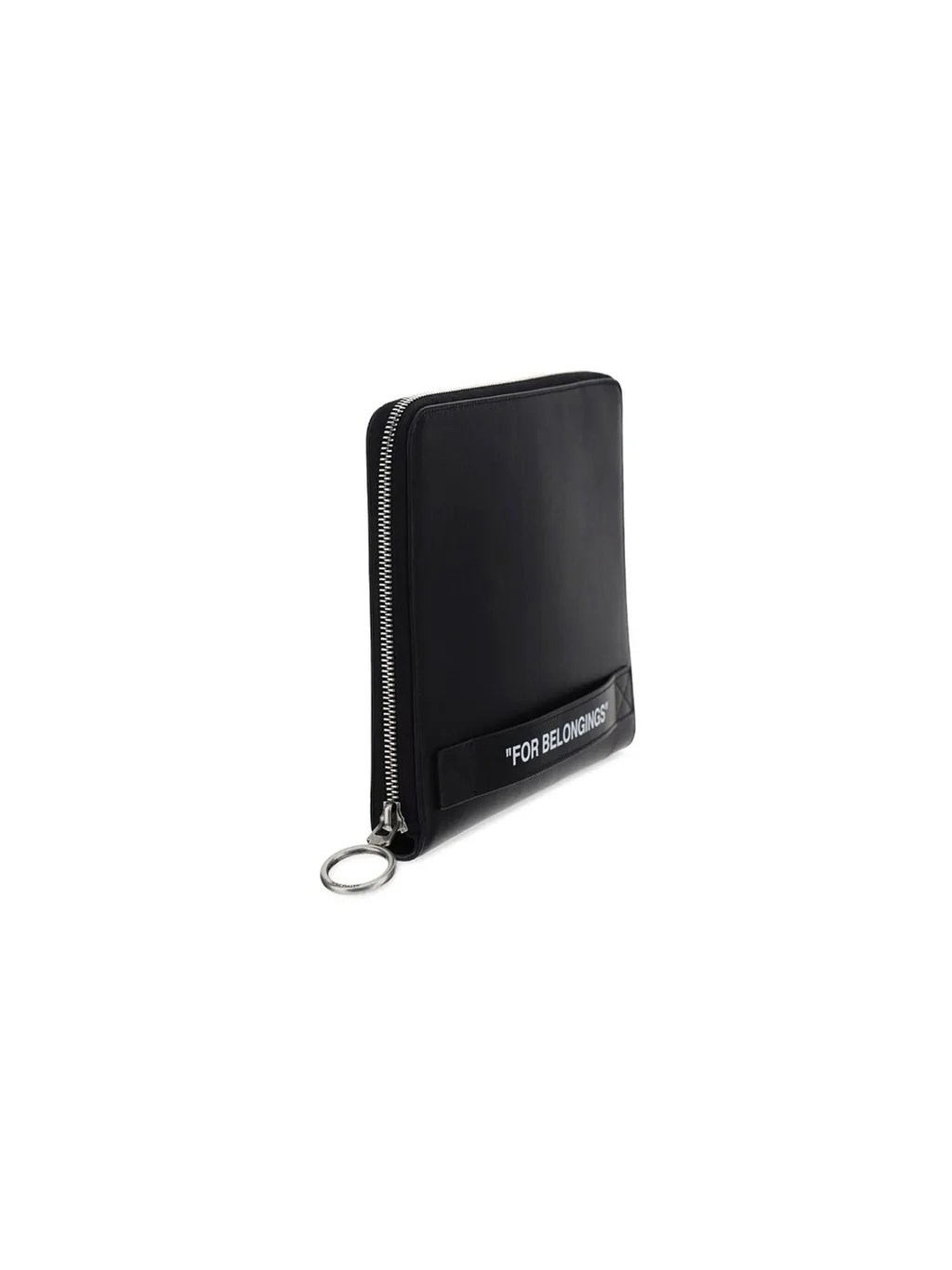 Off-White Quote Printed Zip-Up Wallet