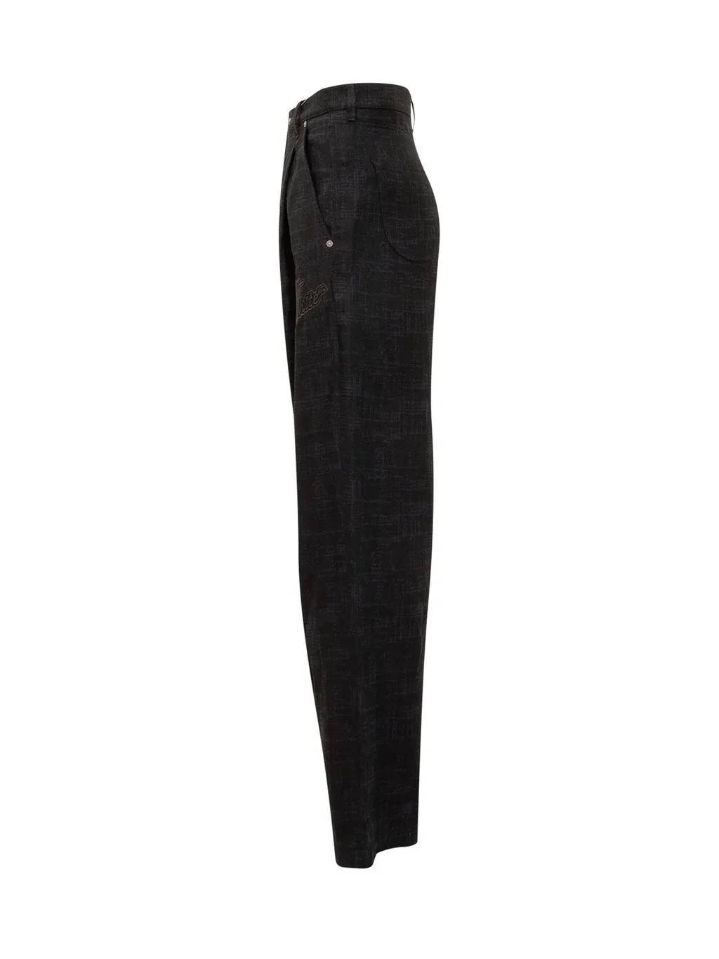 Off-White High-Rise Straight-Leg Pants