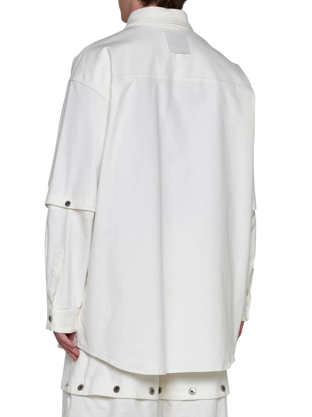 Off-White 90S Cut-Out Curved Hem Shirt