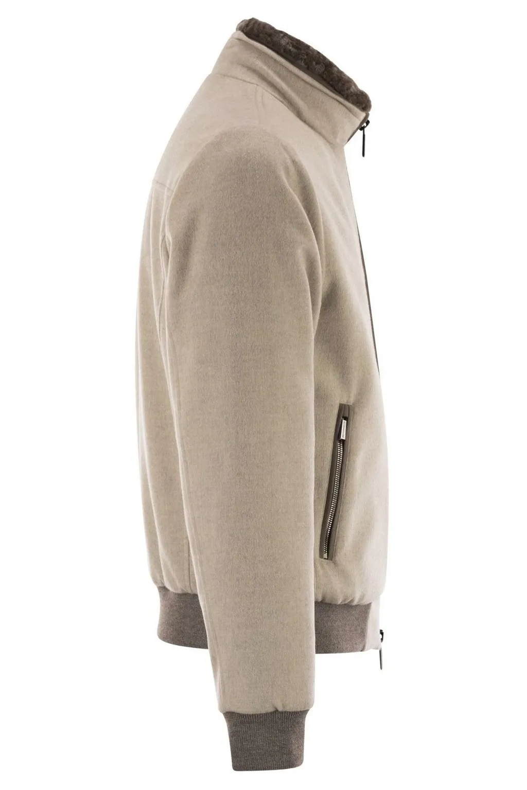 Moorer Hybrid Padded Bomber Jacket