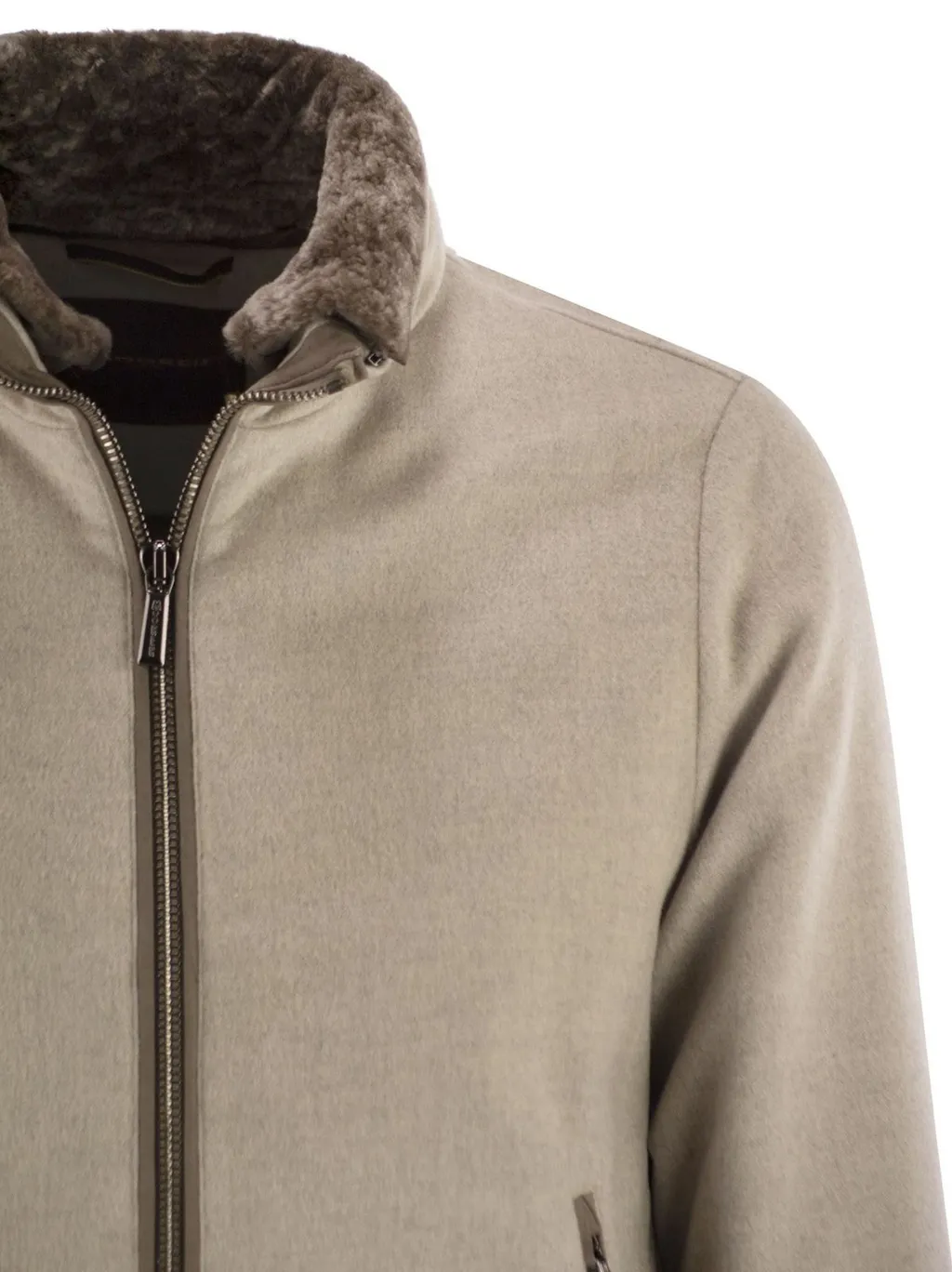Moorer Hybrid Padded Bomber Jacket