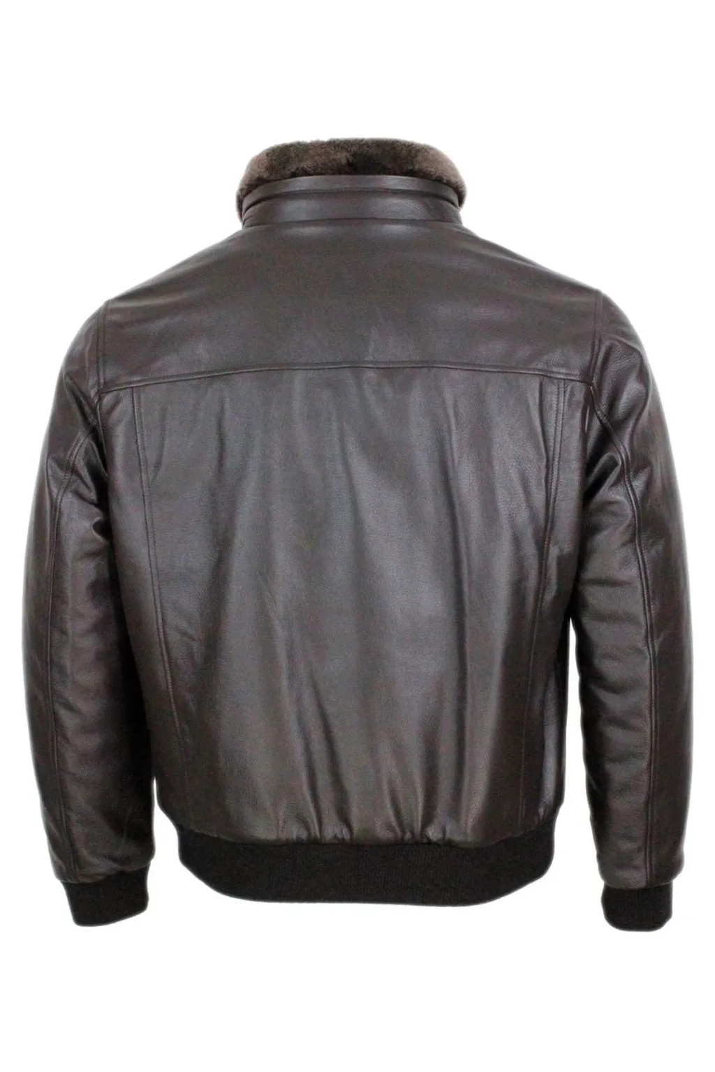 Moorer Buttoned Leather Jacket