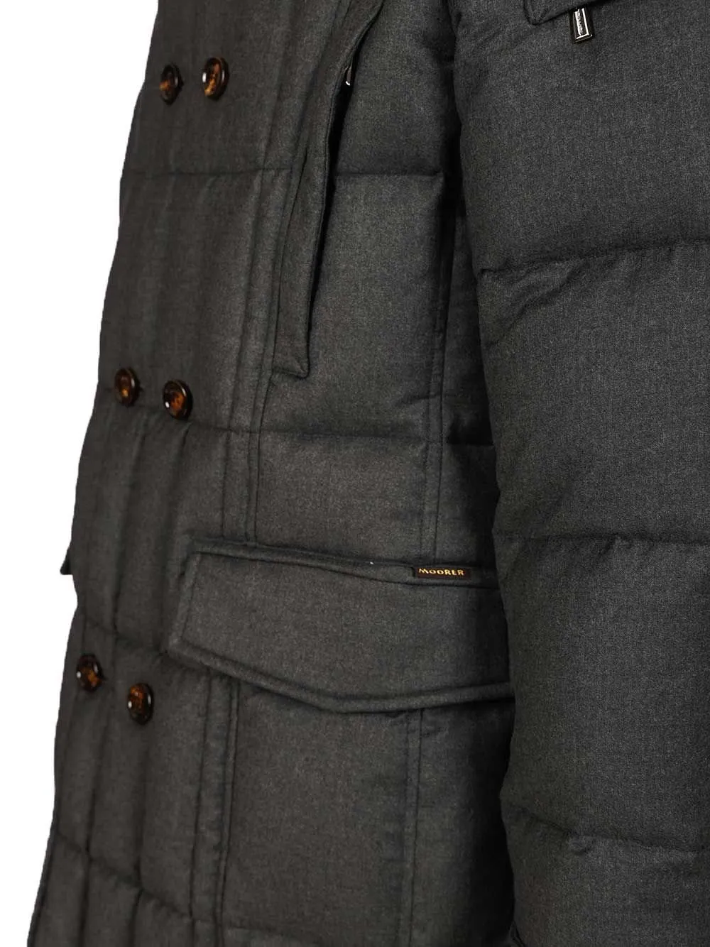 Moorer Morris Double-Breasted Padded Coat