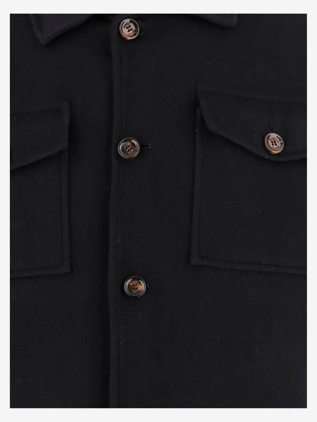 Moorer Wool-Cashmere Buttoned Jacket