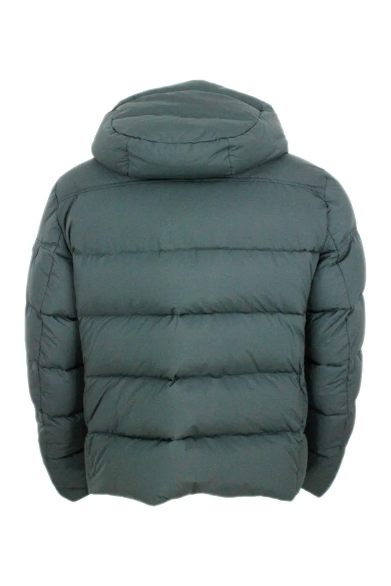 Moorer Long Sleeved Zipped Padded Jacket