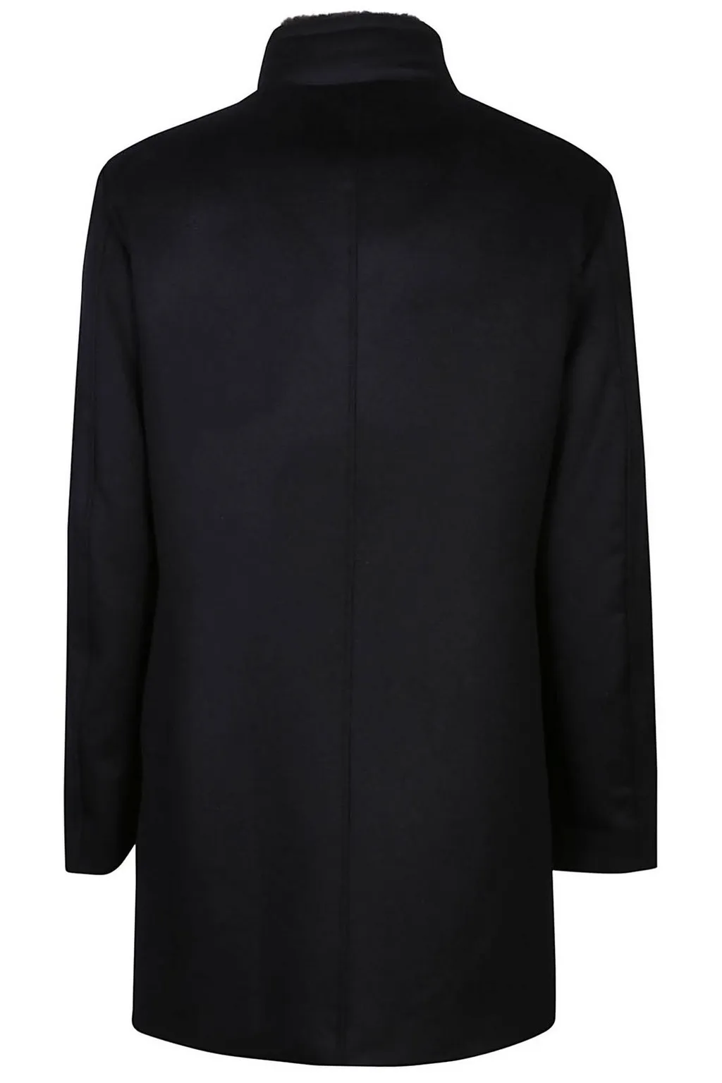 Moorer Bond-Fur-Le High-Neck Buttoned Coat