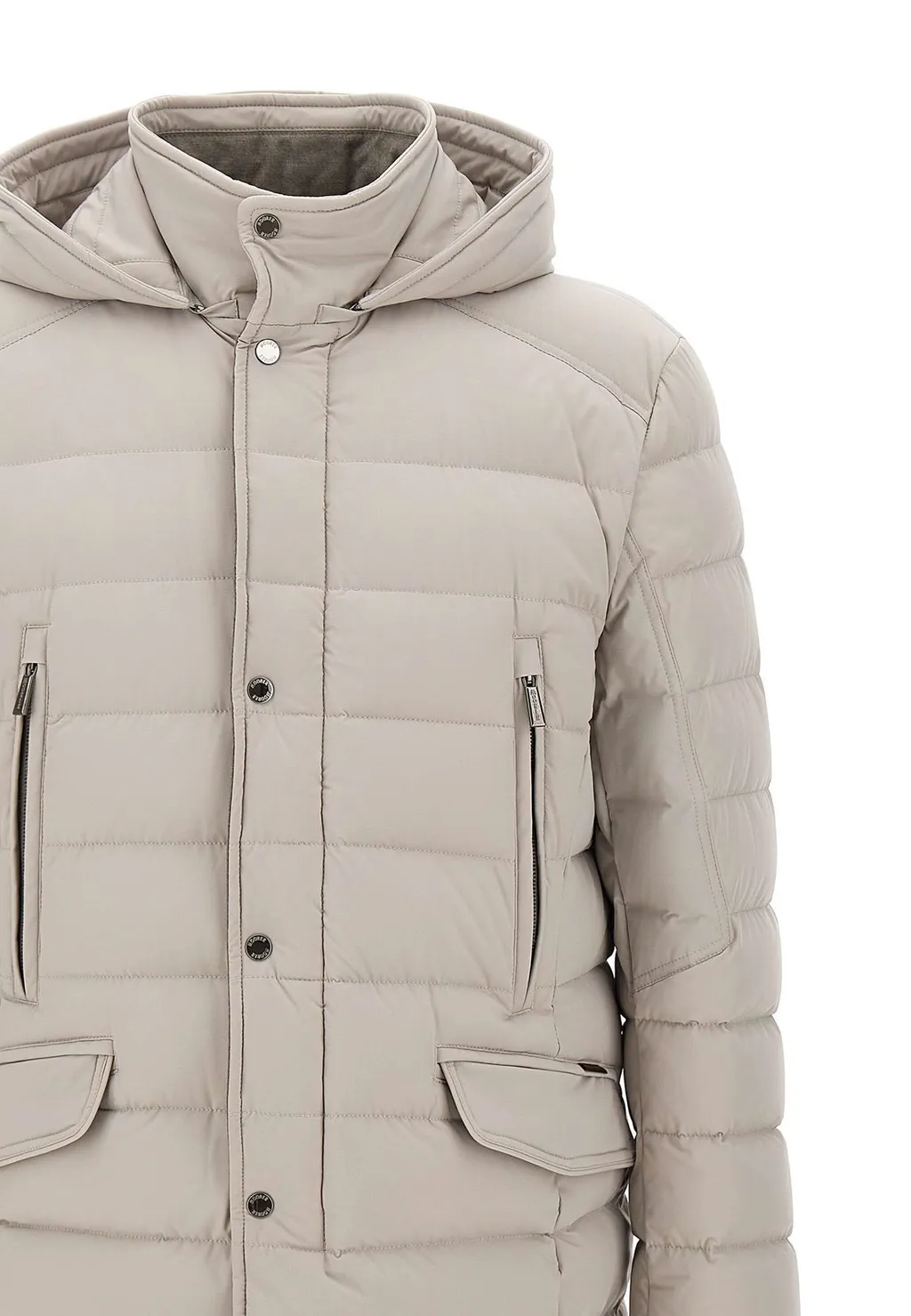 Moorer Quilted Straight Hem Jacket