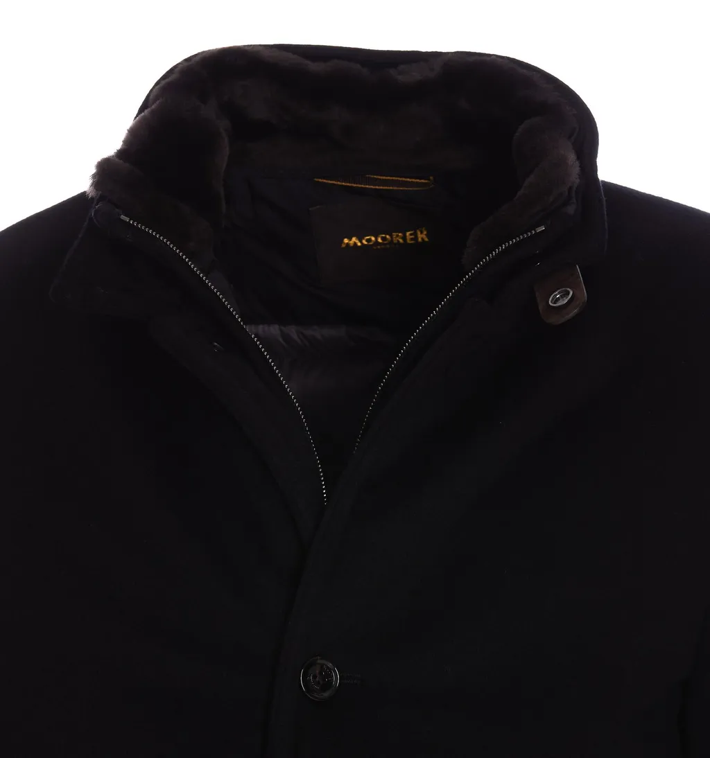 Moorer Bond-Fur-Le Single-Breasted Padded Coat