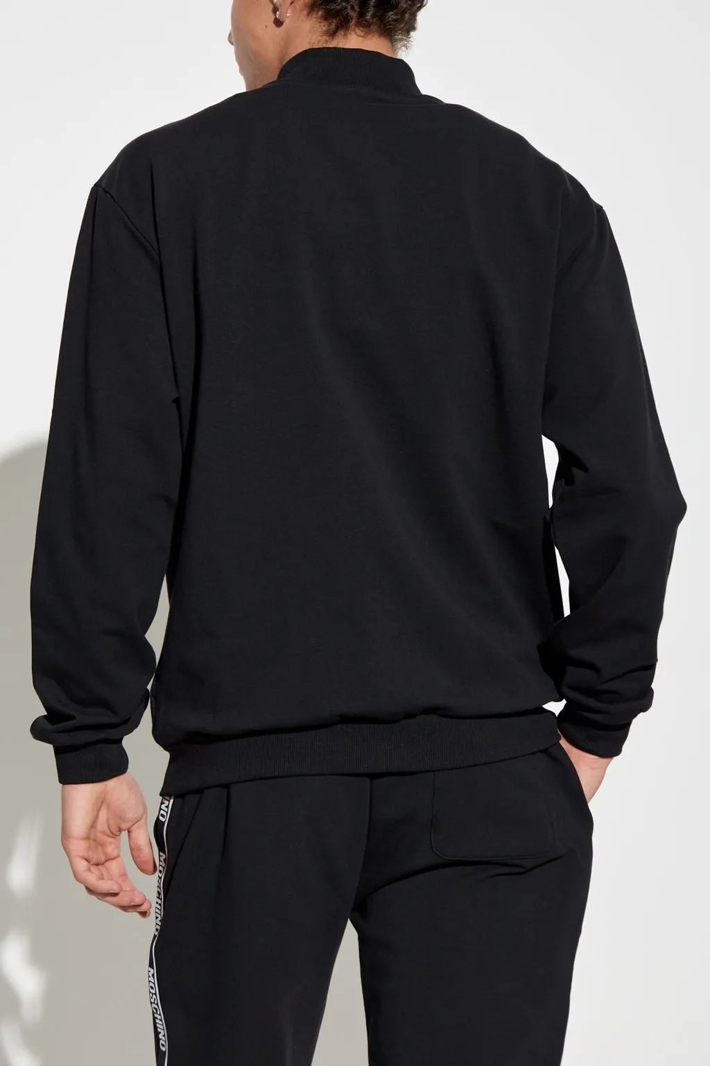 Moschino Logo Printed Zipped Sweatshirt
