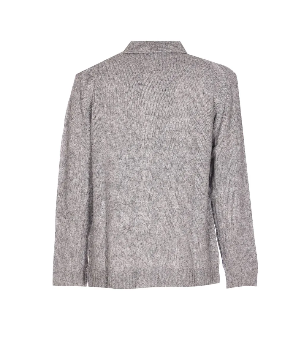 Nn.07 Lee Polo Cardigan Knitted Sweater