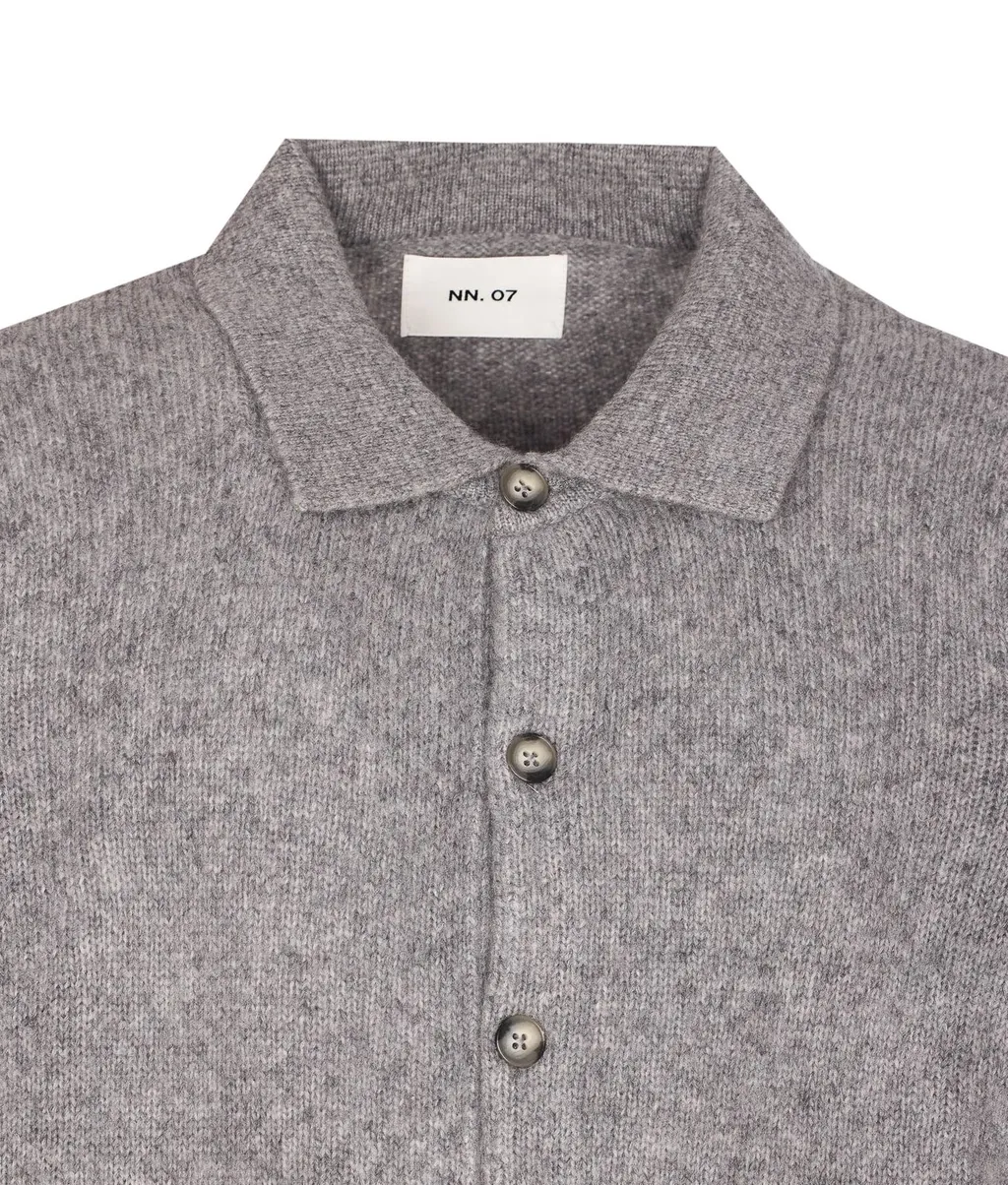 Nn.07 Lee Polo Cardigan Knitted Sweater