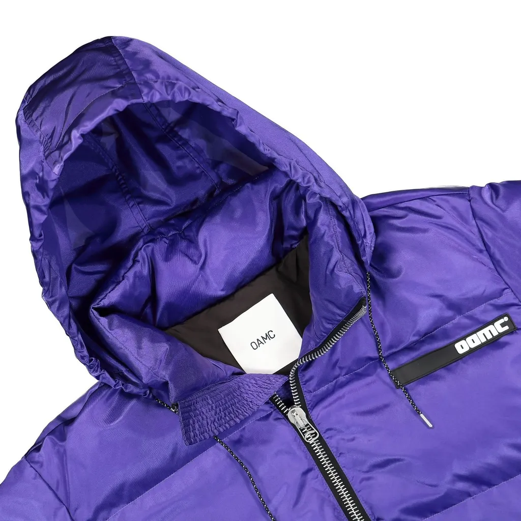 Oamc Trace Logo Patch Zipped Padded Jacket