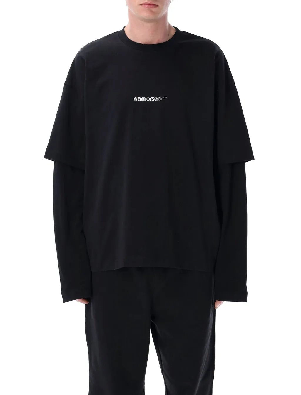 Oamc Peacemaker Painted Double Layer T-Shirt