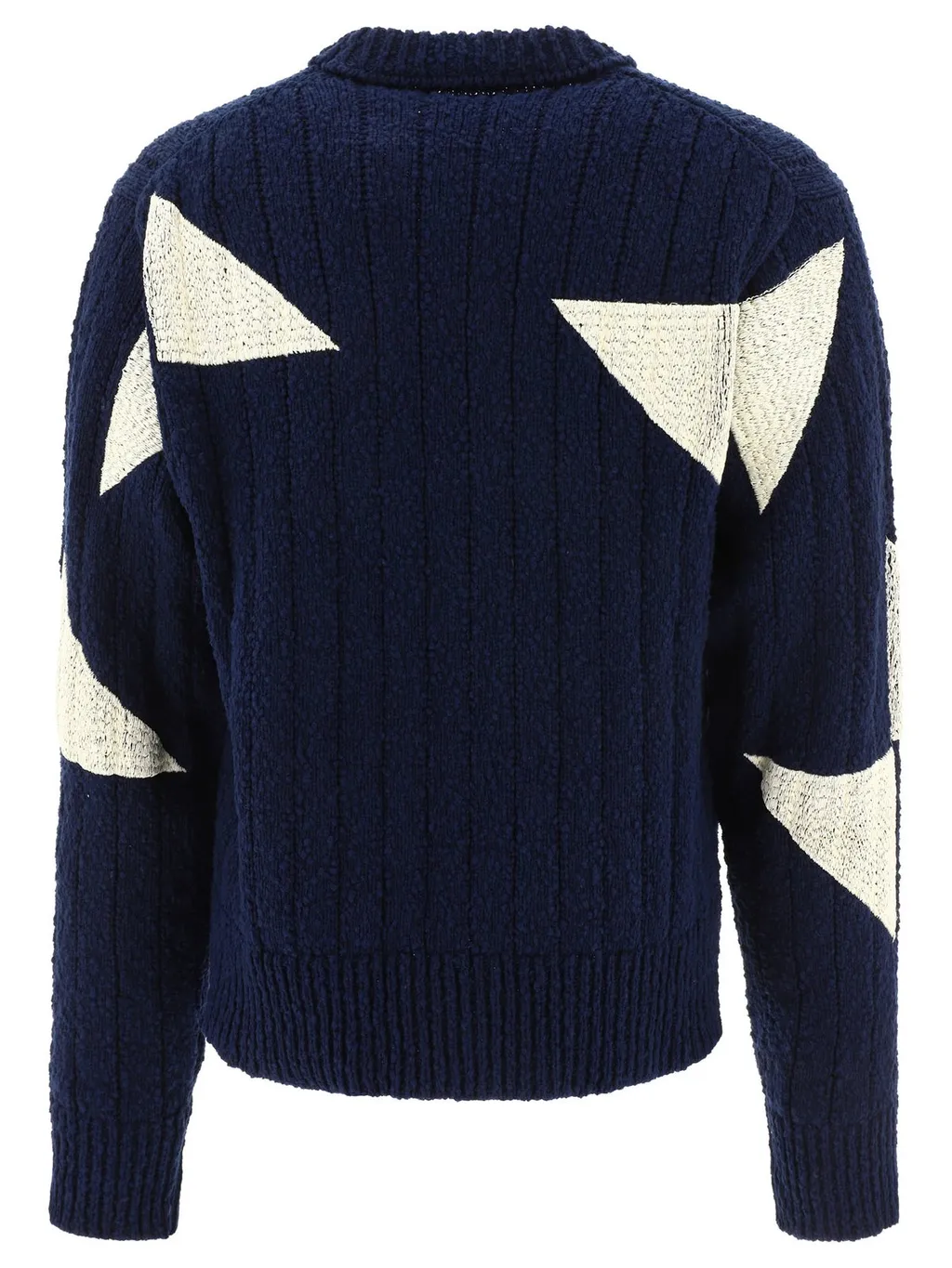 Oamc Geometric Long Sleeved Crewneck Jumper