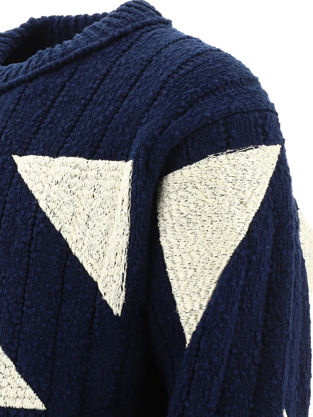 Oamc Geometric Long Sleeved Crewneck Jumper