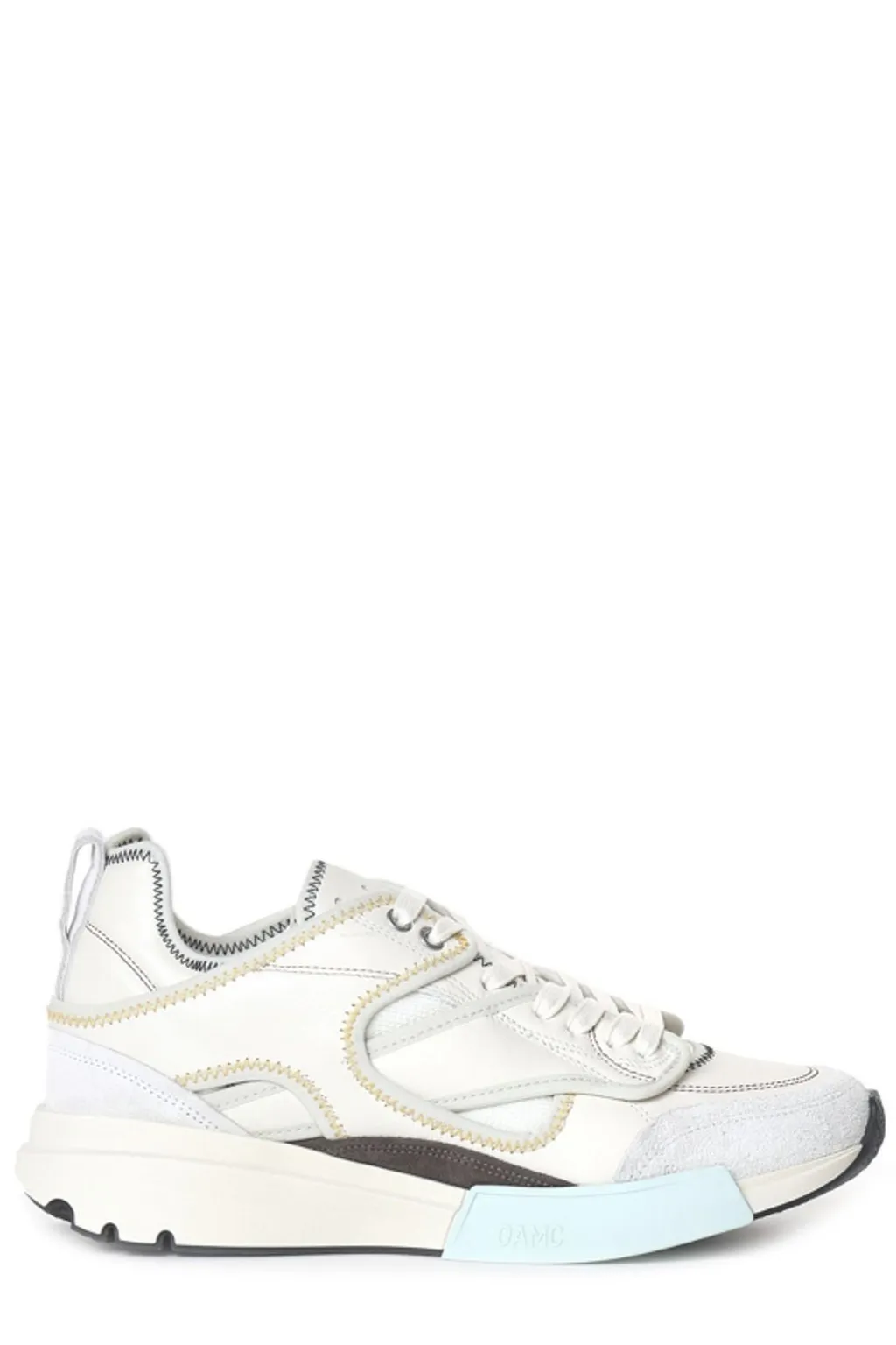 Oamc Panelled Almond Toe Sneakers