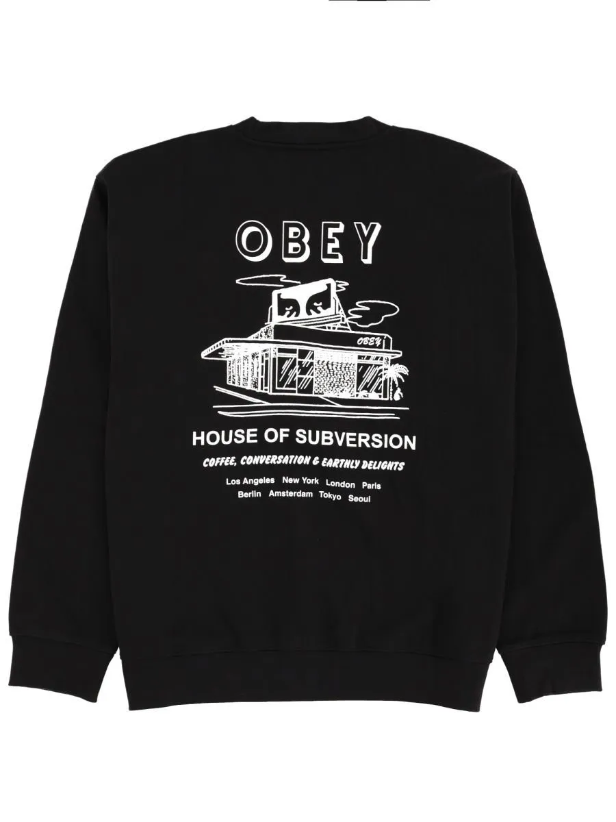 Obey House Of Subversion Graphic Sweater