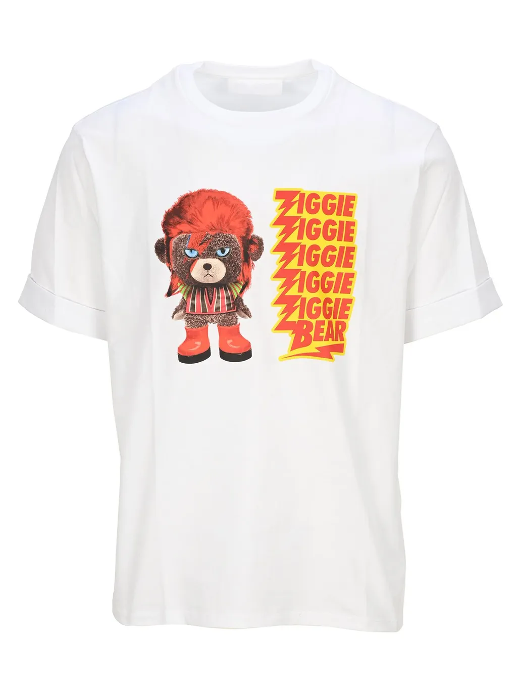 Neil Barrett Ziggie Bear Print Crewneck T-Shirt