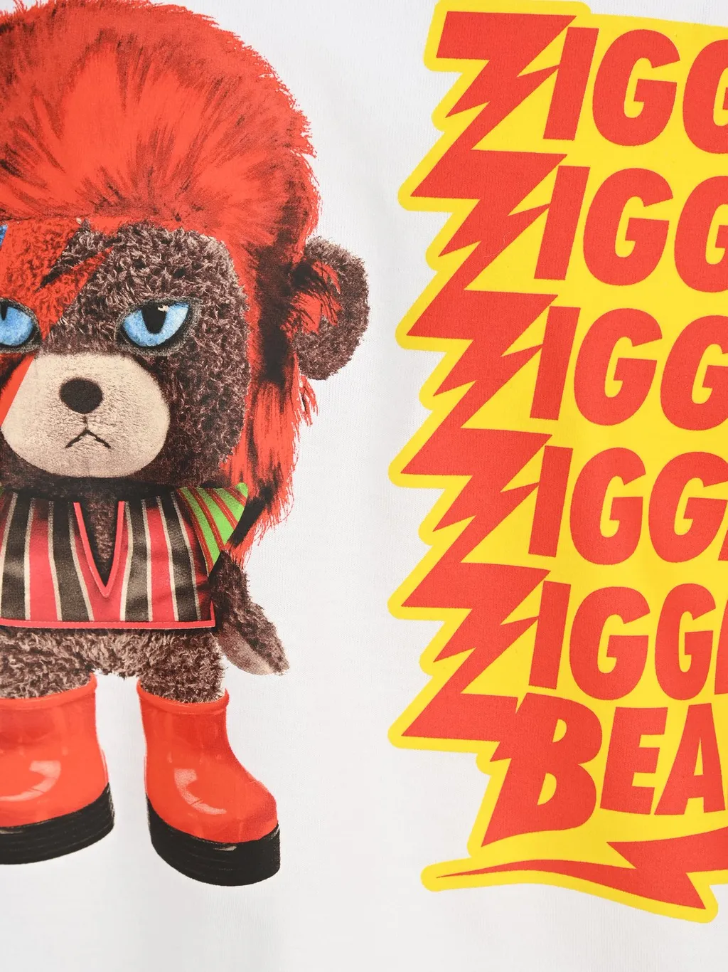 Neil Barrett Ziggie Bear Print Crewneck T-Shirt